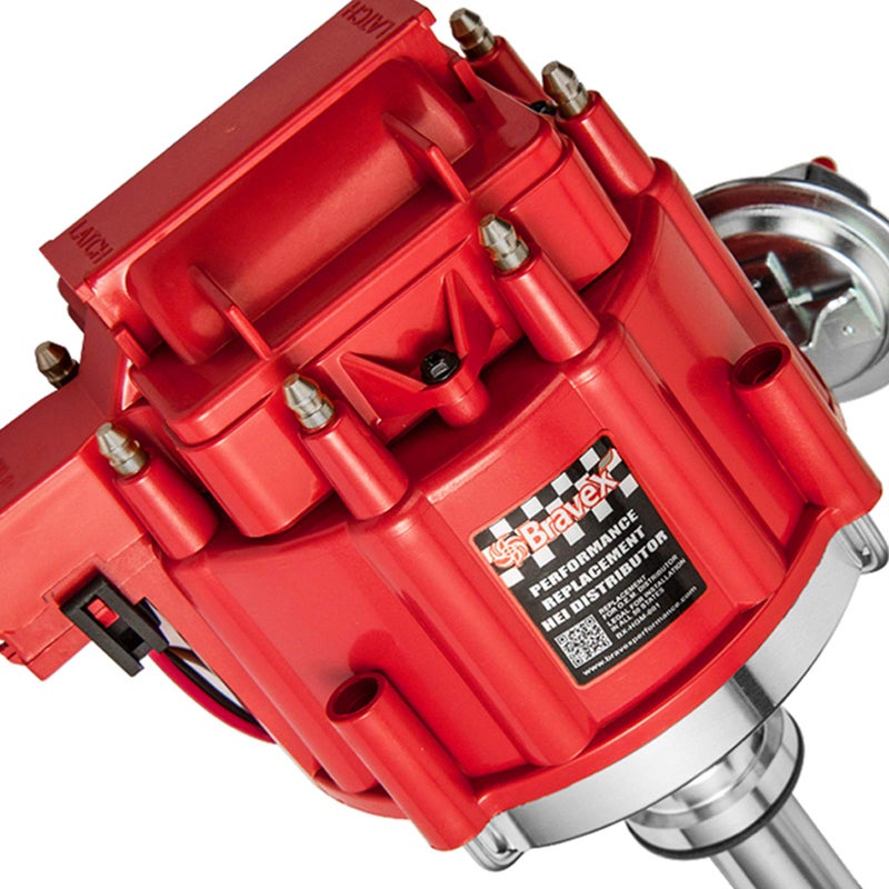 Bravex STEINBRÃœCKE High Performance Red Cap HEI Distributor for Chevy gm SBC 283 305 307 327 350 400 BBC 454 396 427 Small/Big Block 65k coil 7500RPM - Image 1